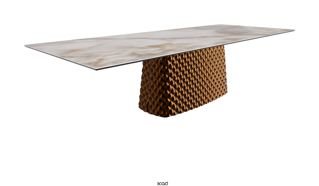 Cattelan Italia Atrium Keramik Rectangular & Barrel Shaped Dining Table