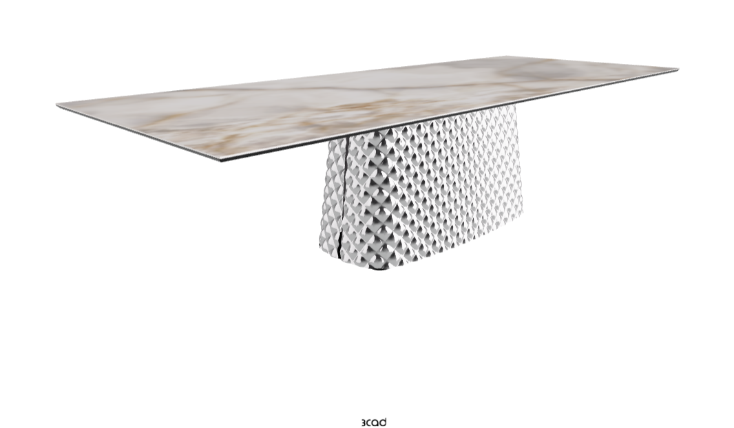 Cattelan Italia Atrium Keramik Rectangular & Barrel Shaped Dining Table