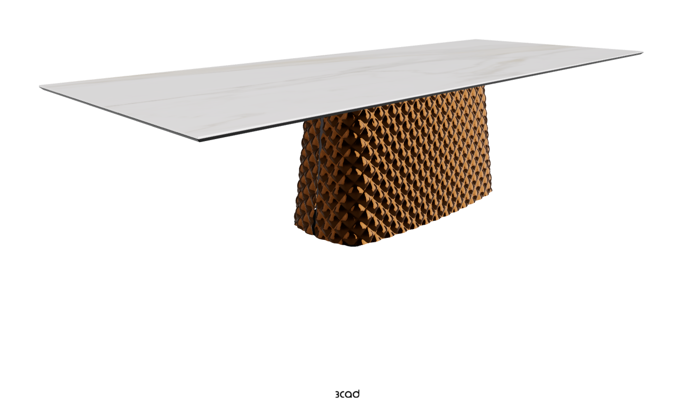 Cattelan Italia Atrium Keramik Rectangular & Barrel Shaped Dining Table