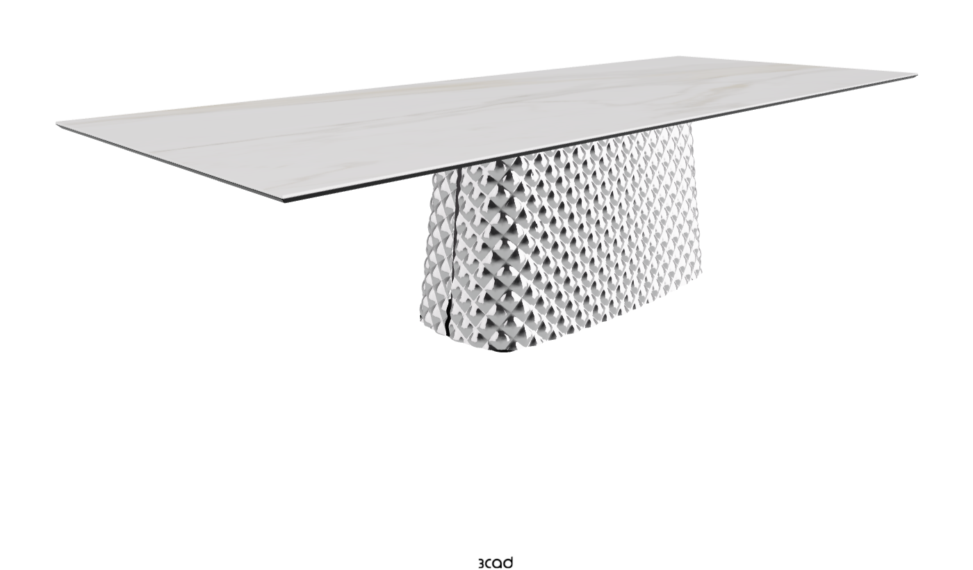 Cattelan Italia Atrium Keramik Rectangular & Barrel Shaped Dining Table
