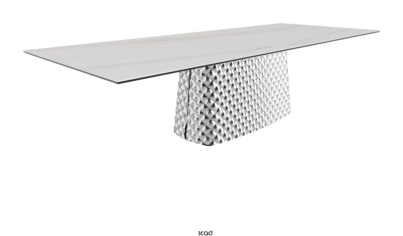 Cattelan Italia Atrium Keramik Rectangular & Barrel Shaped Dining Table
