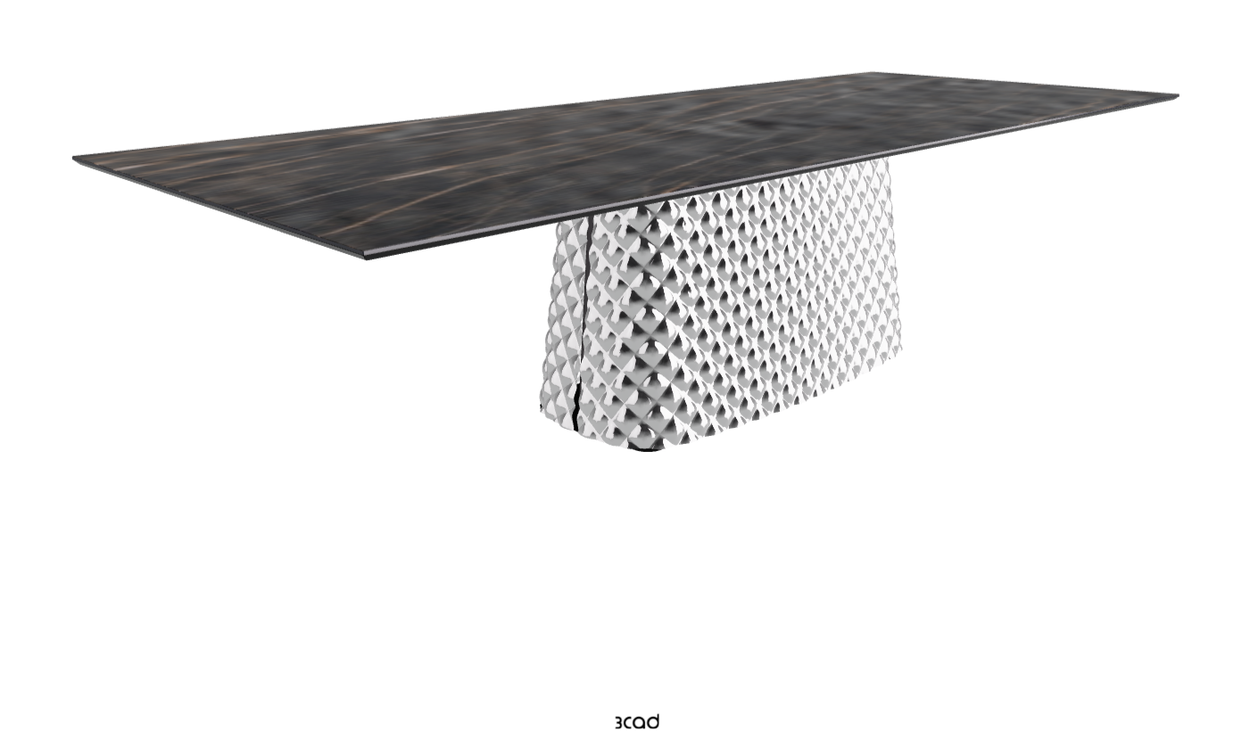 Cattelan Italia Atrium Keramik Rectangular & Barrel Shaped Dining Table