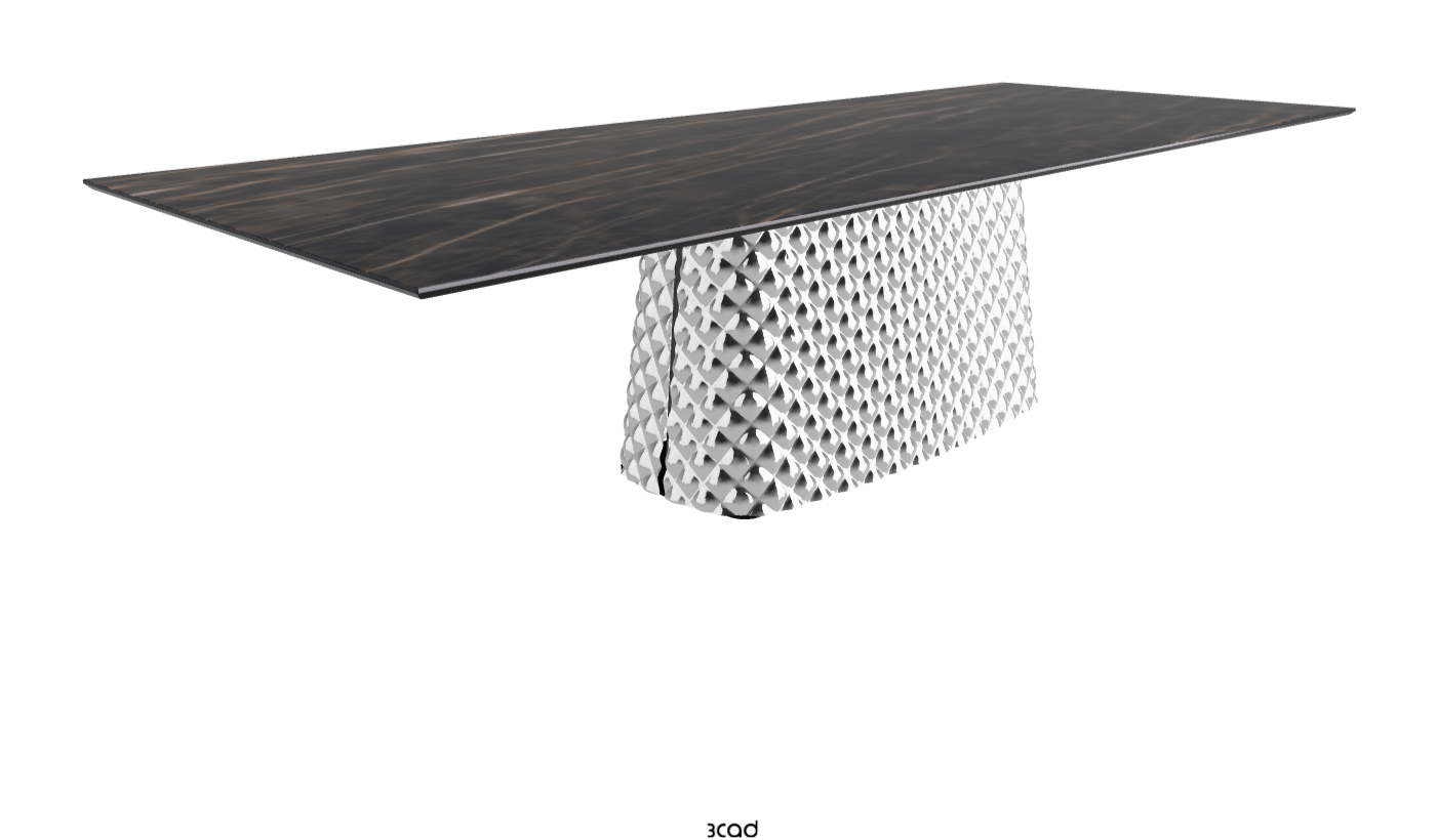 Cattelan Italia Atrium Keramik Rectangular & Barrel Shaped Dining Table