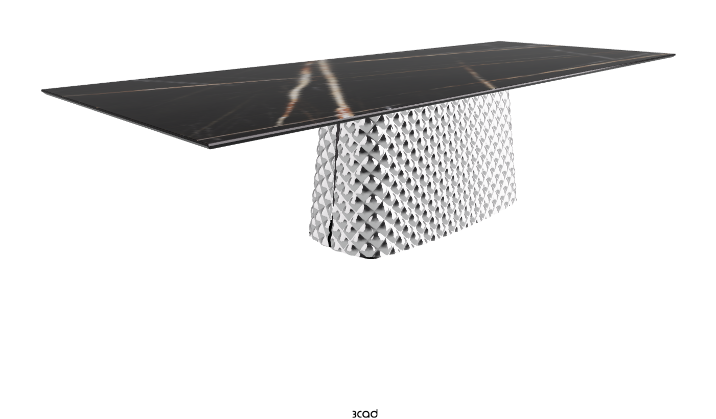 Cattelan Italia Atrium Keramik Rectangular & Barrel Shaped Dining Table