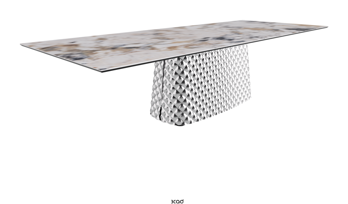 Cattelan Italia Atrium Keramik Rectangular & Barrel Shaped Dining Table