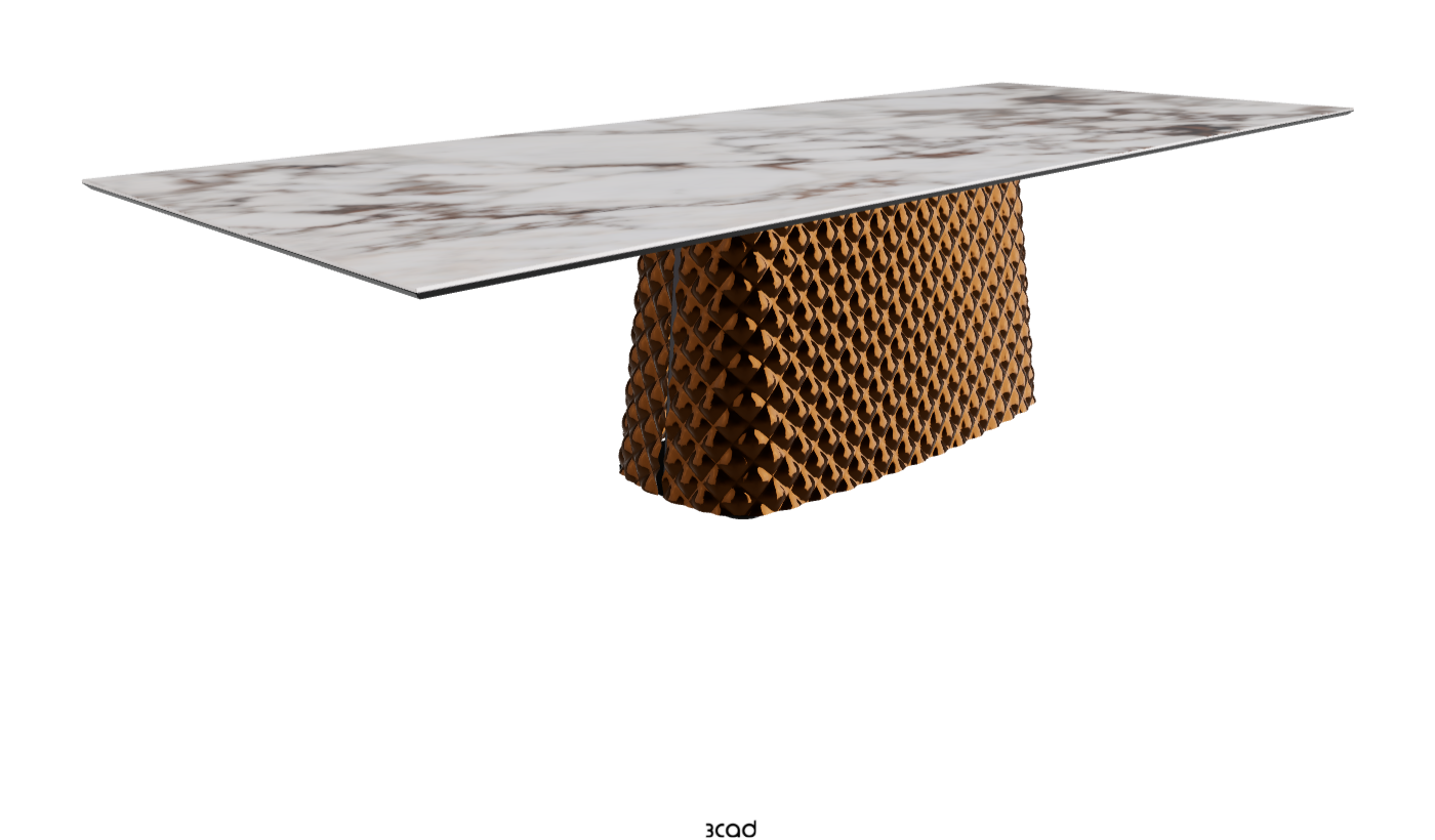 Cattelan Italia Atrium Keramik Rectangular & Barrel Shaped Dining Table
