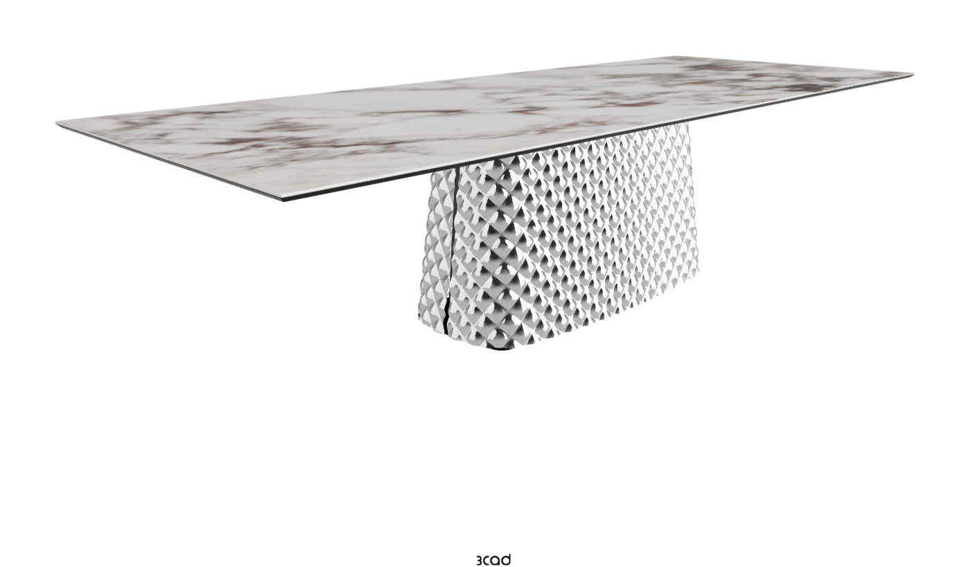 Cattelan Italia Atrium Keramik Rectangular & Barrel Shaped Dining Table