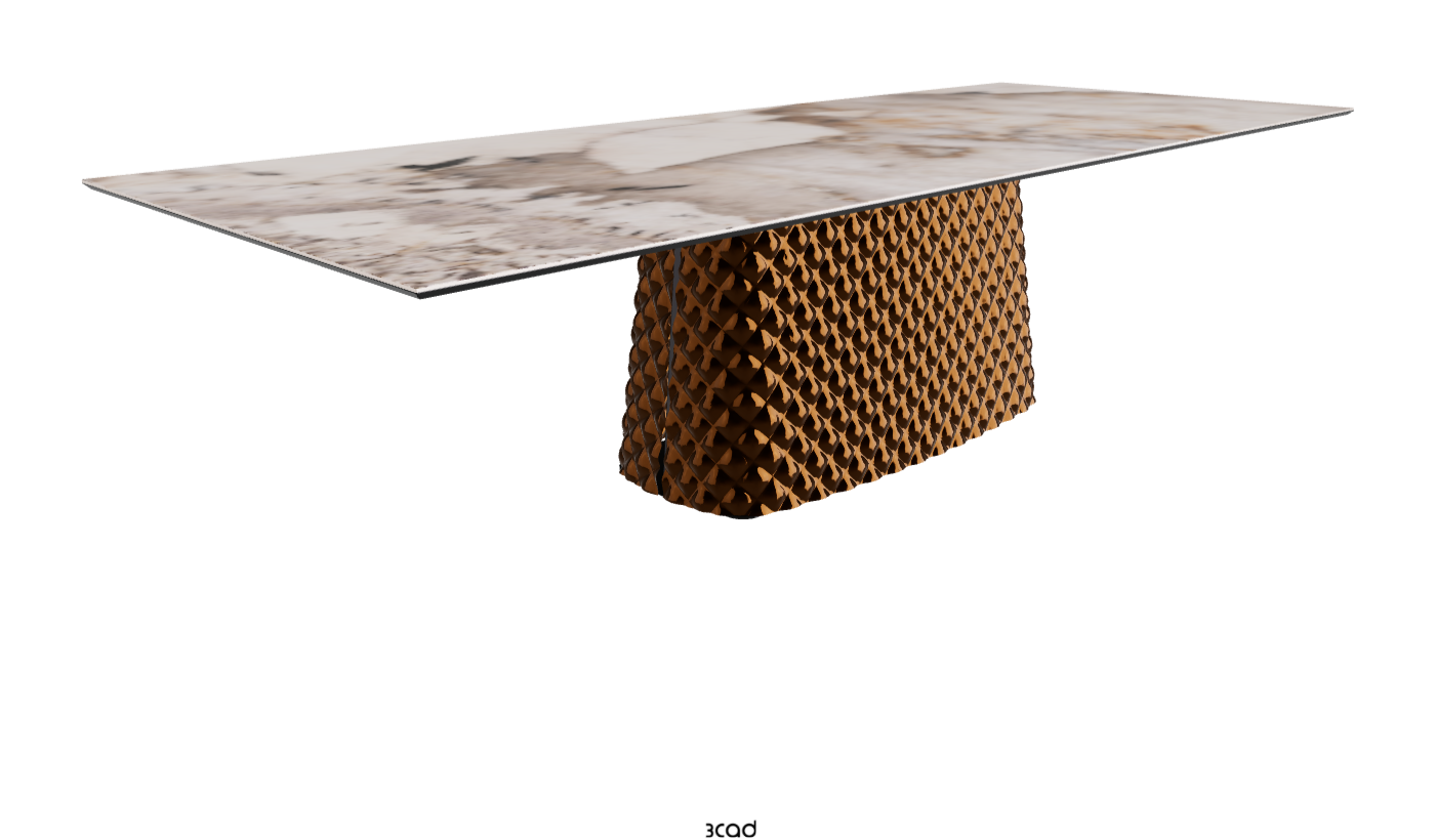 Cattelan Italia Atrium Keramik Rectangular & Barrel Shaped Dining Table
