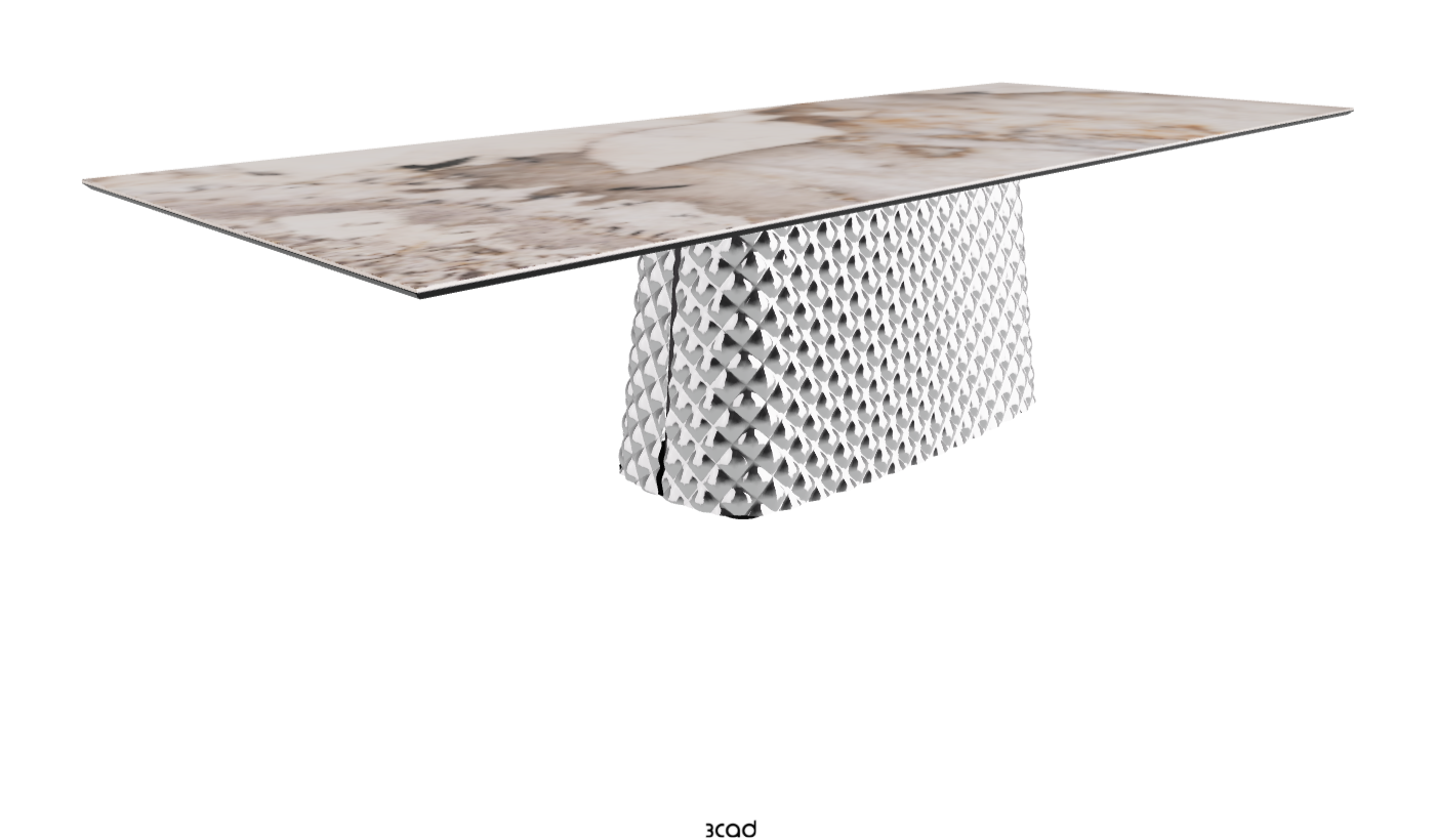 Cattelan Italia Atrium Keramik Rectangular & Barrel Shaped Dining Table