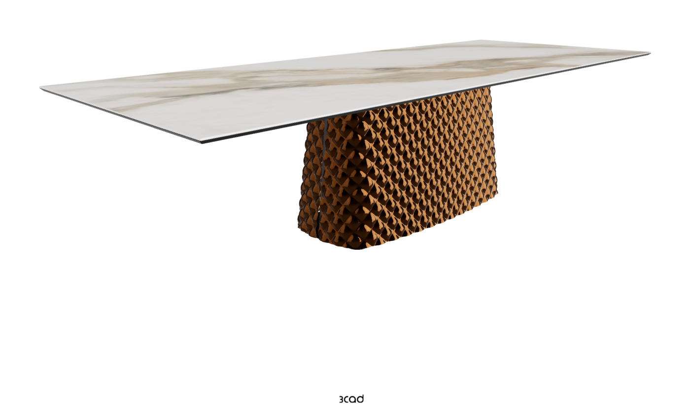 Cattelan Italia Atrium Keramik Rectangular & Barrel Shaped Dining Table
