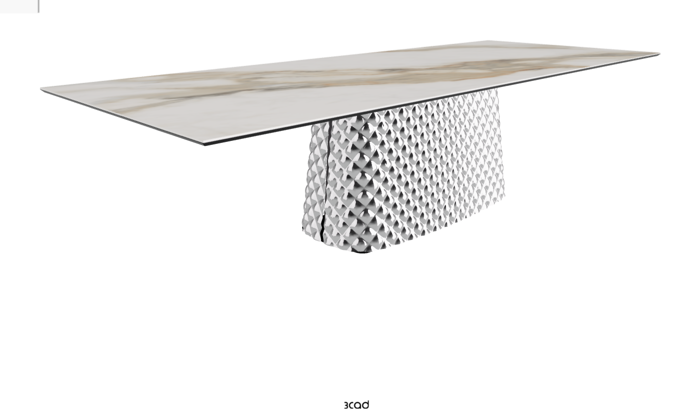 Cattelan Italia Atrium Keramik Rectangular & Barrel Shaped Dining Table