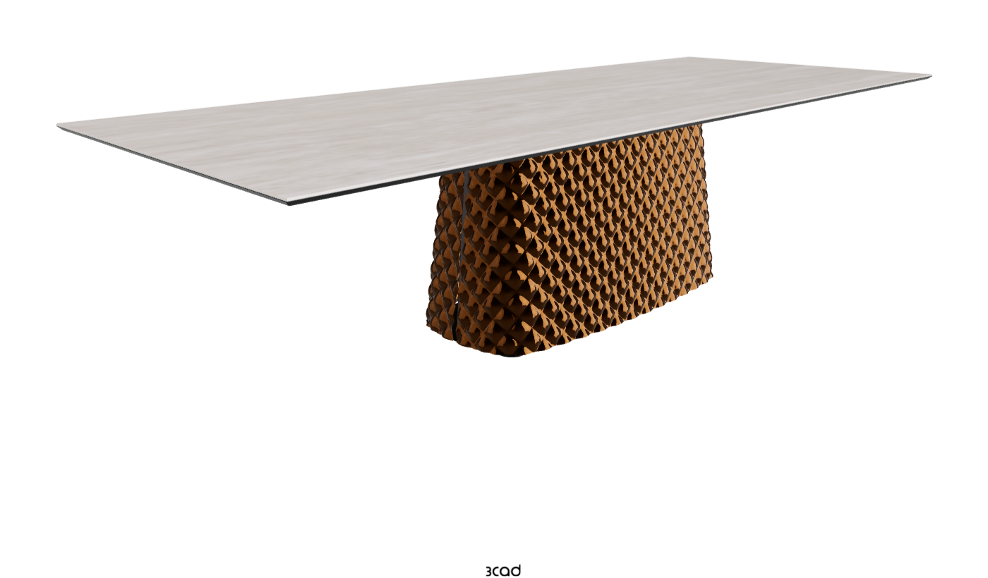 Cattelan Italia Atrium Keramik Rectangular & Barrel Shaped Dining Table