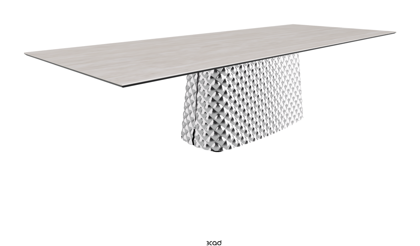 Cattelan Italia Atrium Keramik Rectangular & Barrel Shaped Dining Table