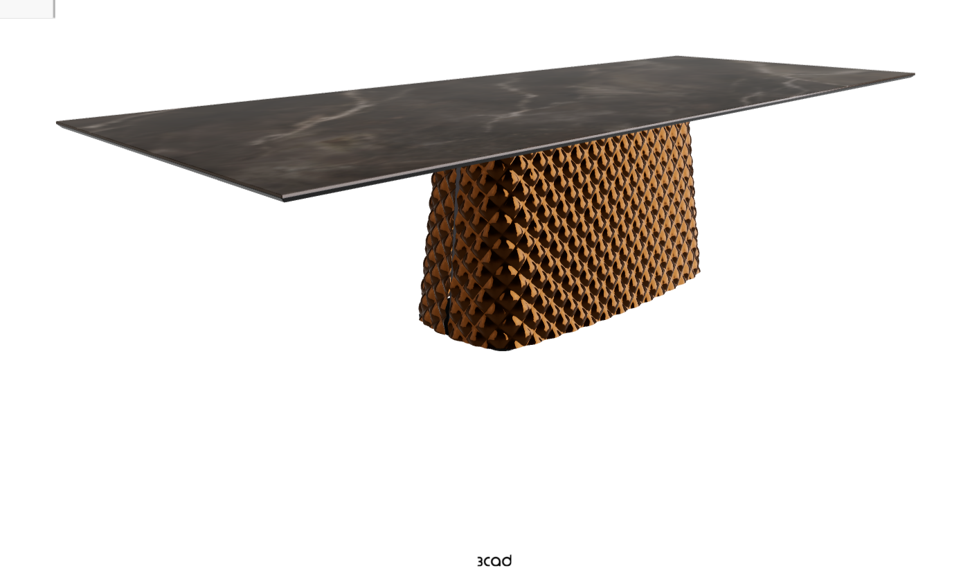 Cattelan Italia Atrium Keramik Rectangular & Barrel Shaped Dining Table