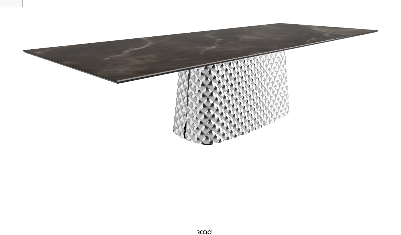Cattelan Italia Atrium Keramik Rectangular & Barrel Shaped Dining Table