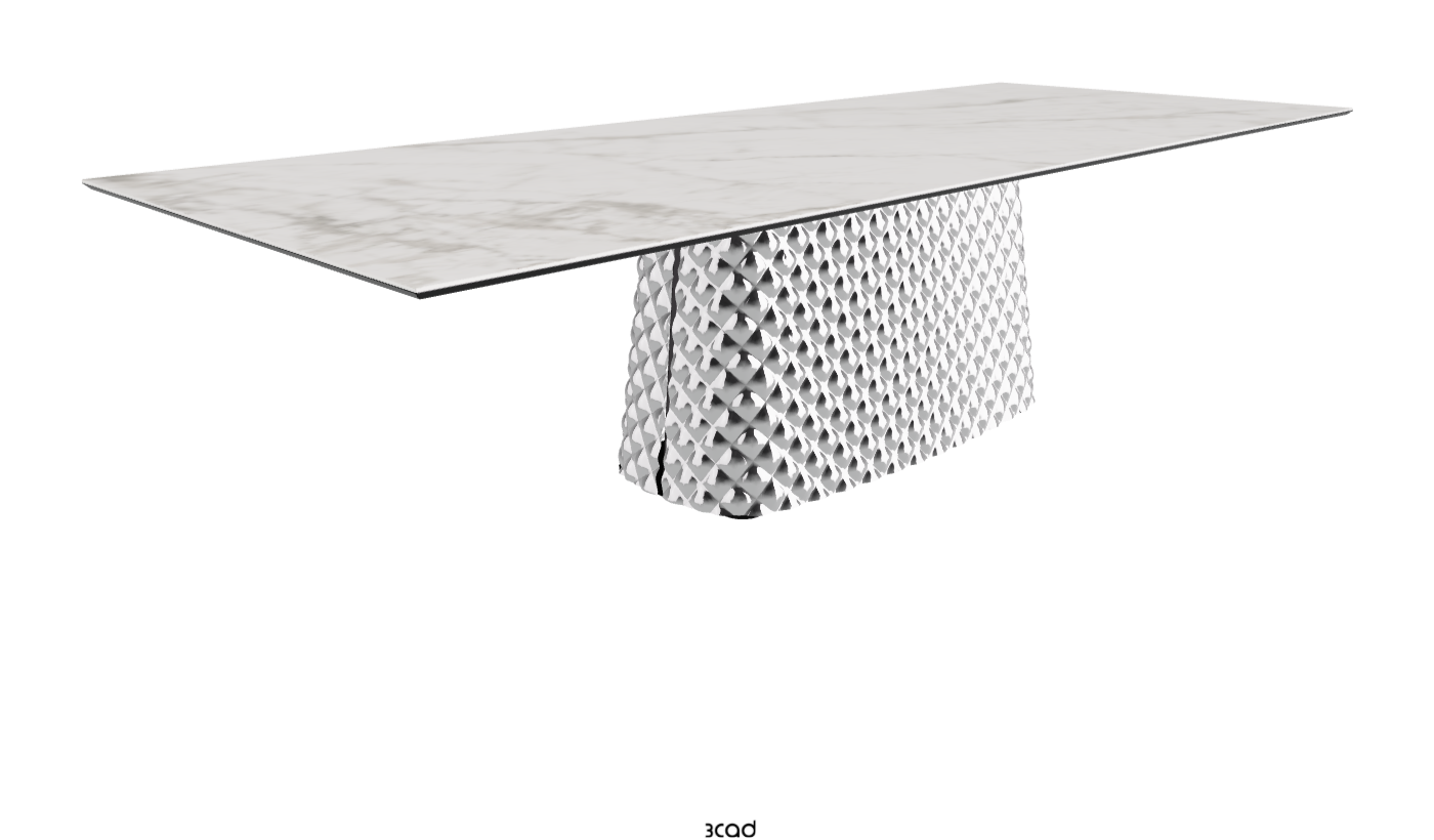 Cattelan Italia Atrium Keramik Rectangular & Barrel Shaped Dining Table
