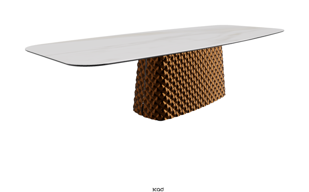 Cattelan Italia Atrium Keramik Rectangular & Barrel Shaped Dining Table