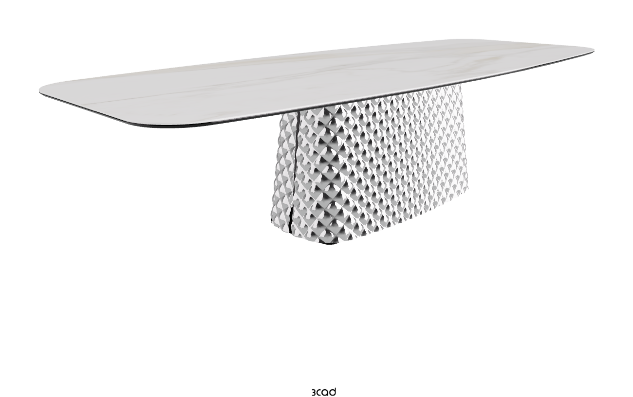 Cattelan Italia Atrium Keramik Rectangular & Barrel Shaped Dining Table