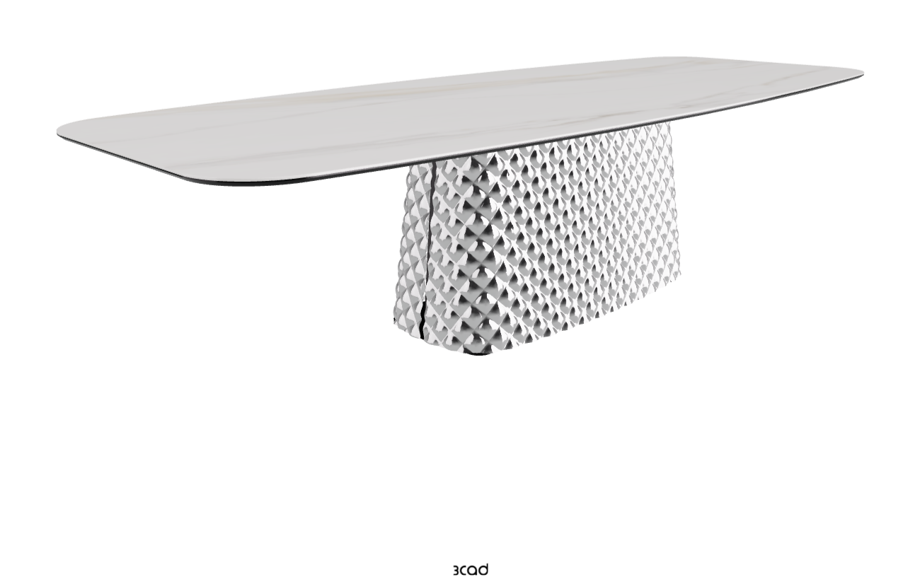 Cattelan Italia Atrium Keramik Rectangular & Barrel Shaped Dining Table