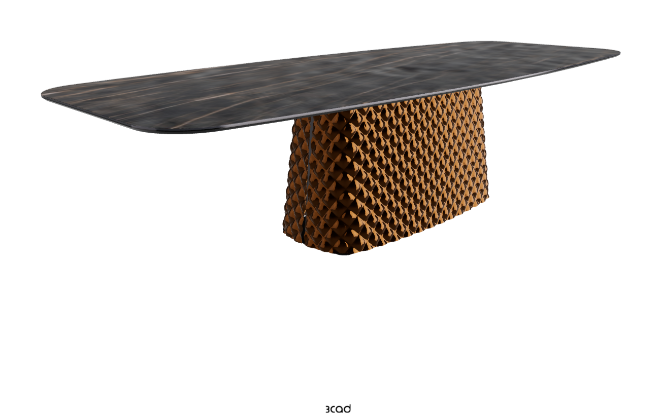 Cattelan Italia Atrium Keramik Rectangular & Barrel Shaped Dining Table