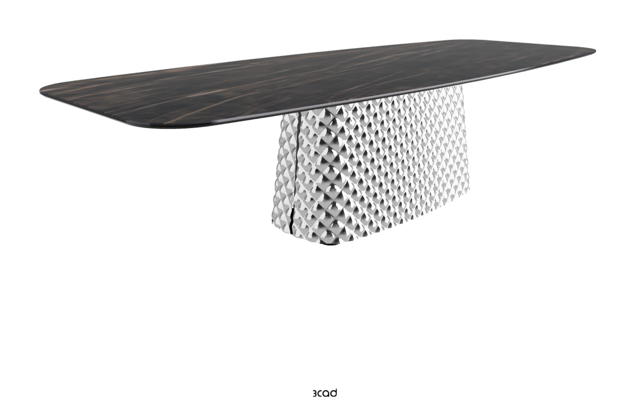 Cattelan Italia Atrium Keramik Rectangular & Barrel Shaped Dining Table