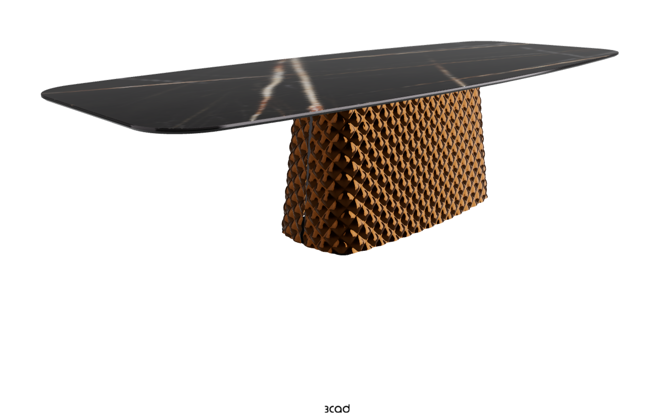 Cattelan Italia Atrium Keramik Rectangular & Barrel Shaped Dining Table