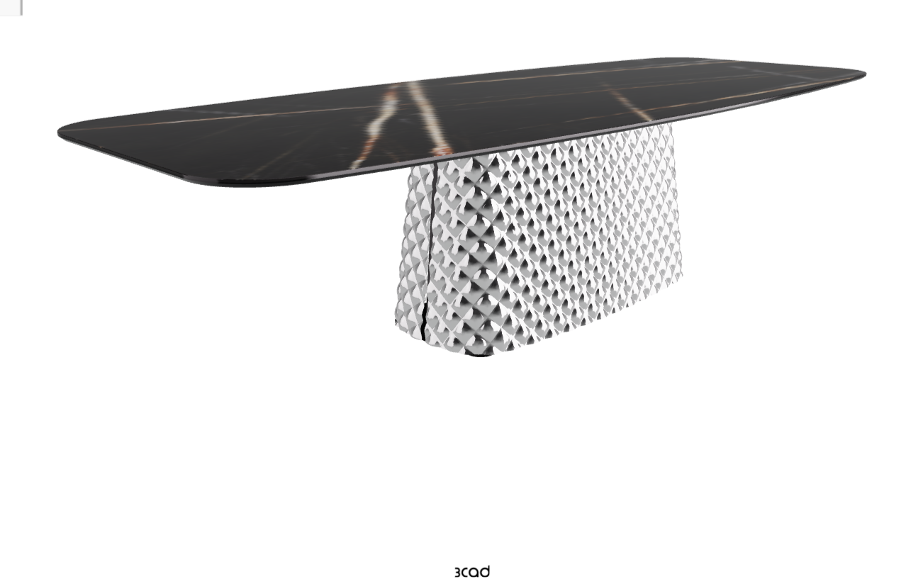 Cattelan Italia Atrium Keramik Rectangular & Barrel Shaped Dining Table