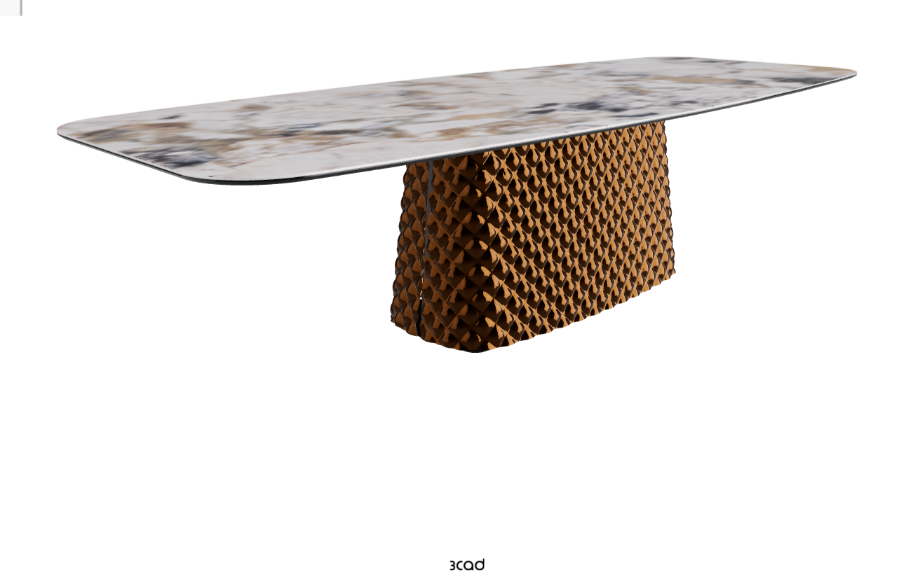 Cattelan Italia Atrium Keramik Rectangular & Barrel Shaped Dining Table