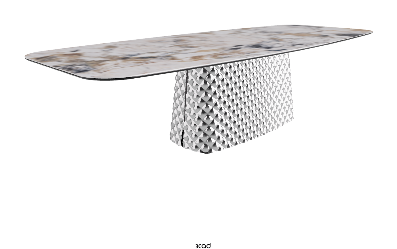 Cattelan Italia Atrium Keramik Rectangular & Barrel Shaped Dining Table