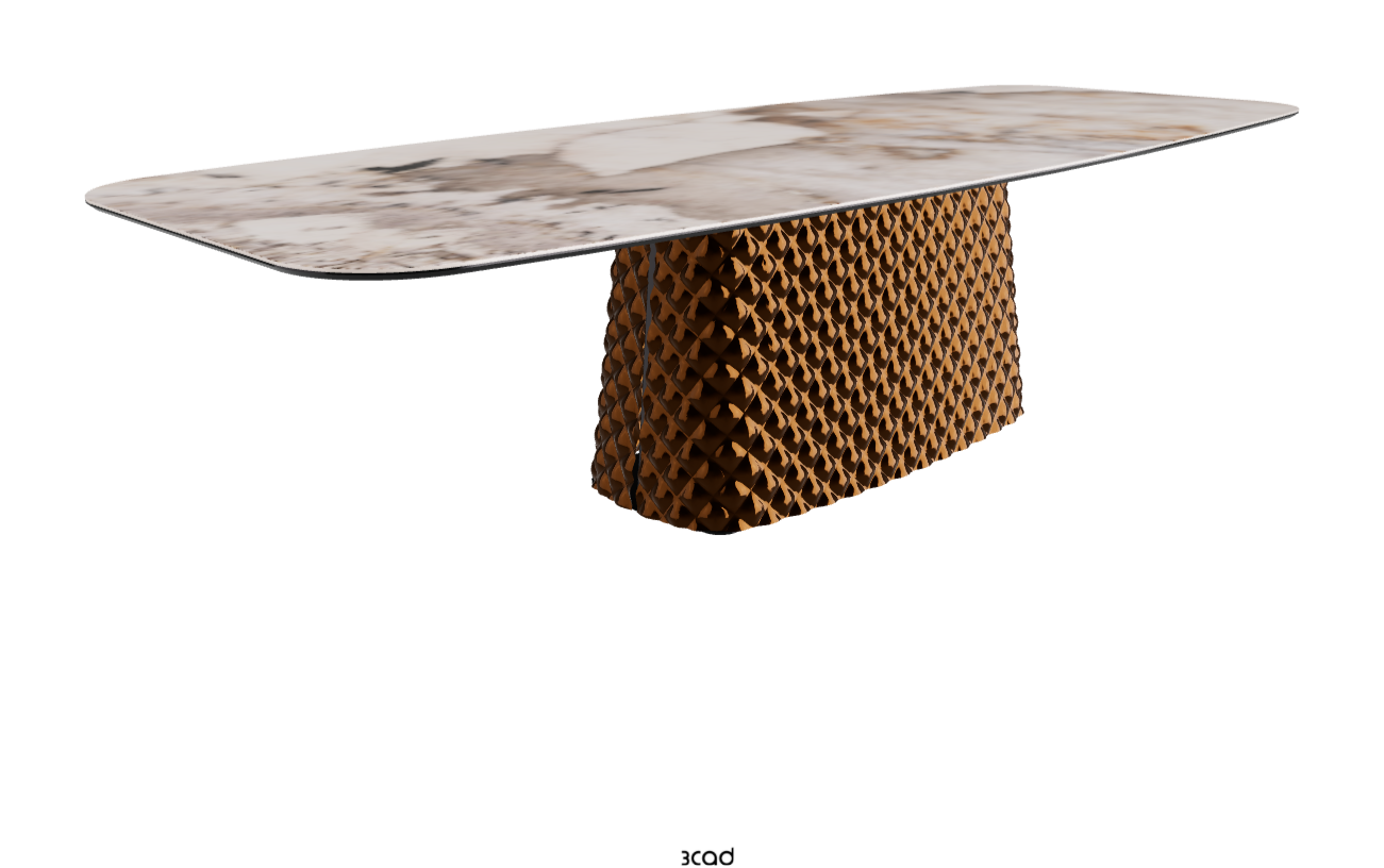 Cattelan Italia Atrium Keramik Rectangular & Barrel Shaped Dining Table