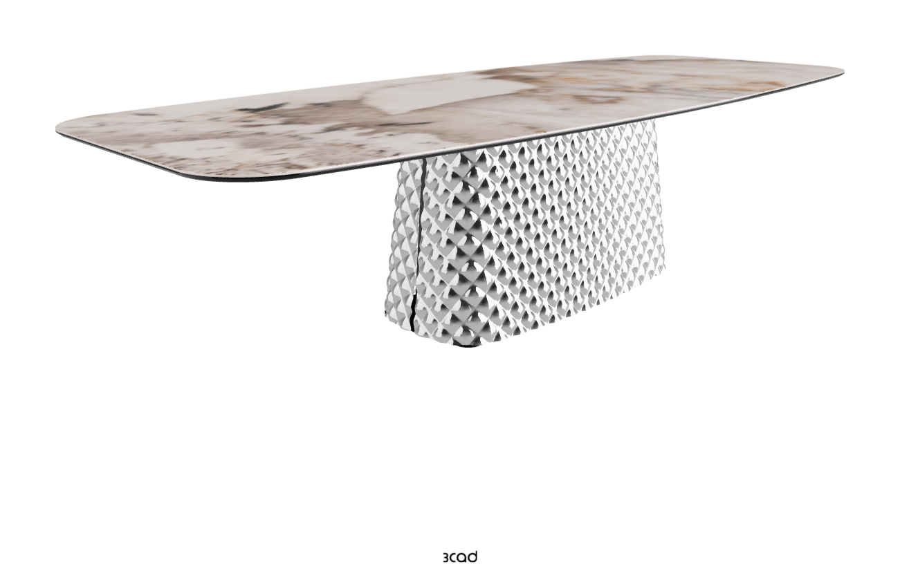 Cattelan Italia Atrium Keramik Rectangular & Barrel Shaped Dining Table