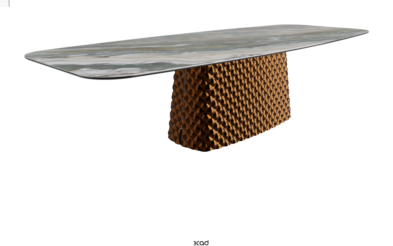 Cattelan Italia Atrium Keramik Rectangular & Barrel Shaped Dining Table