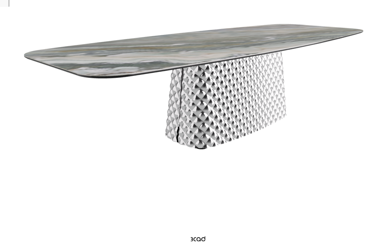 Cattelan Italia Atrium Keramik Rectangular & Barrel Shaped Dining Table