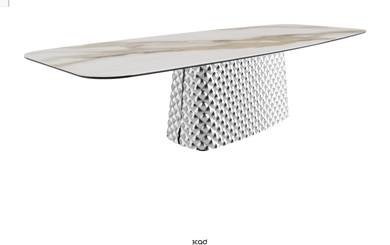 Cattelan Italia Atrium Keramik Rectangular & Barrel Shaped Dining Table
