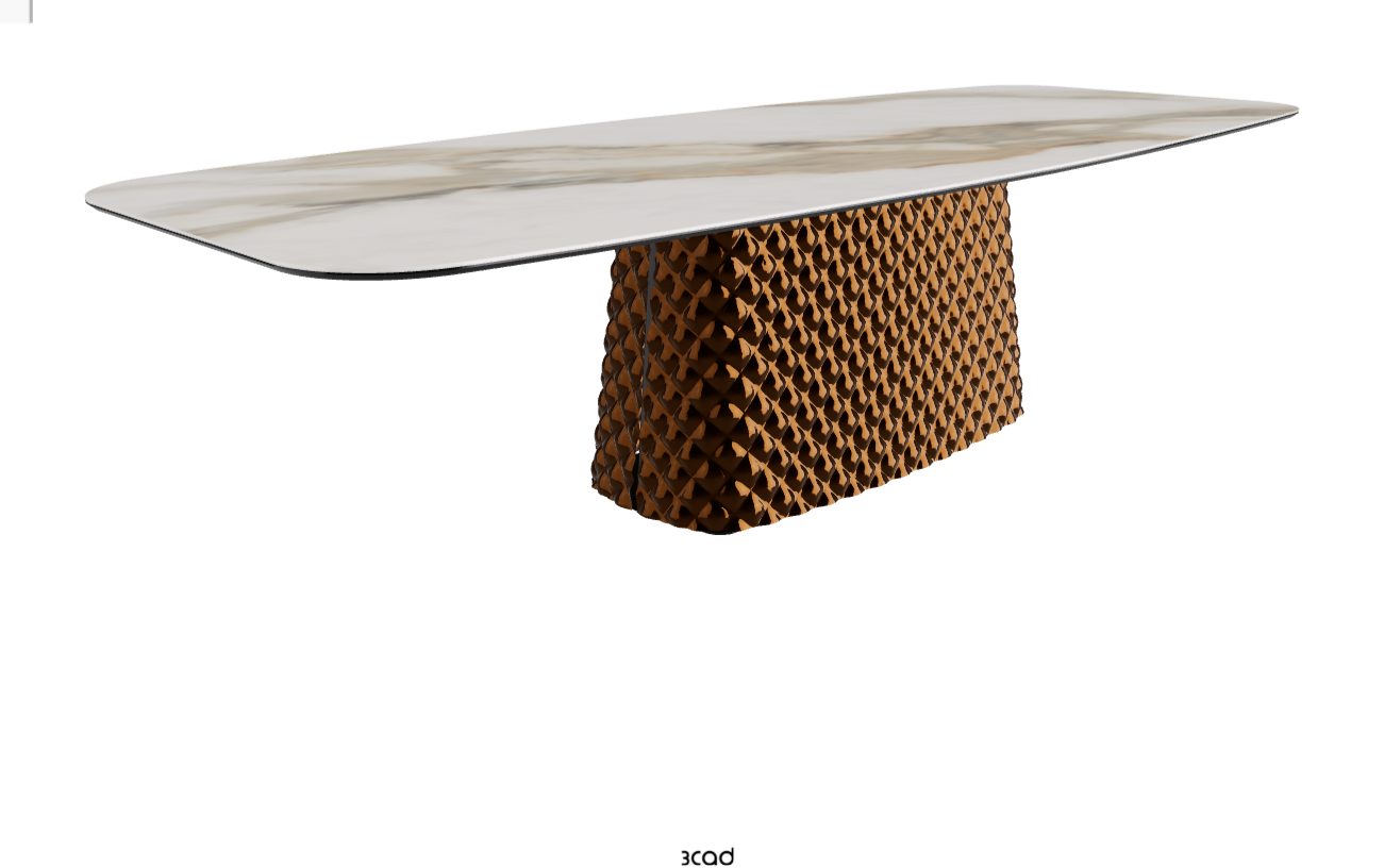 Cattelan Italia Atrium Keramik Rectangular & Barrel Shaped Dining Table