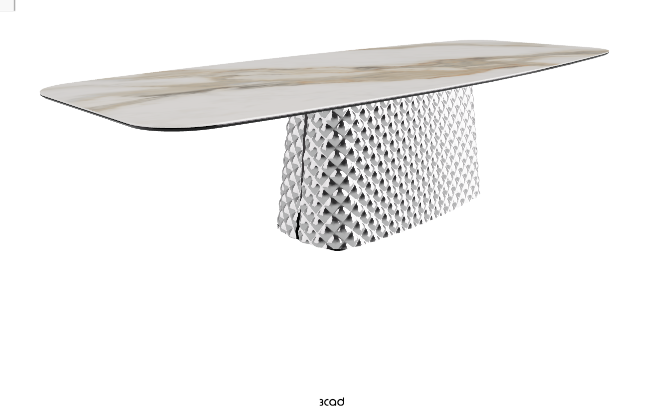 Cattelan Italia Atrium Keramik Rectangular & Barrel Shaped Dining Table