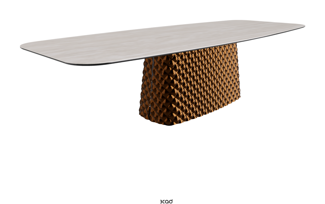 Cattelan Italia Atrium Keramik Rectangular & Barrel Shaped Dining Table