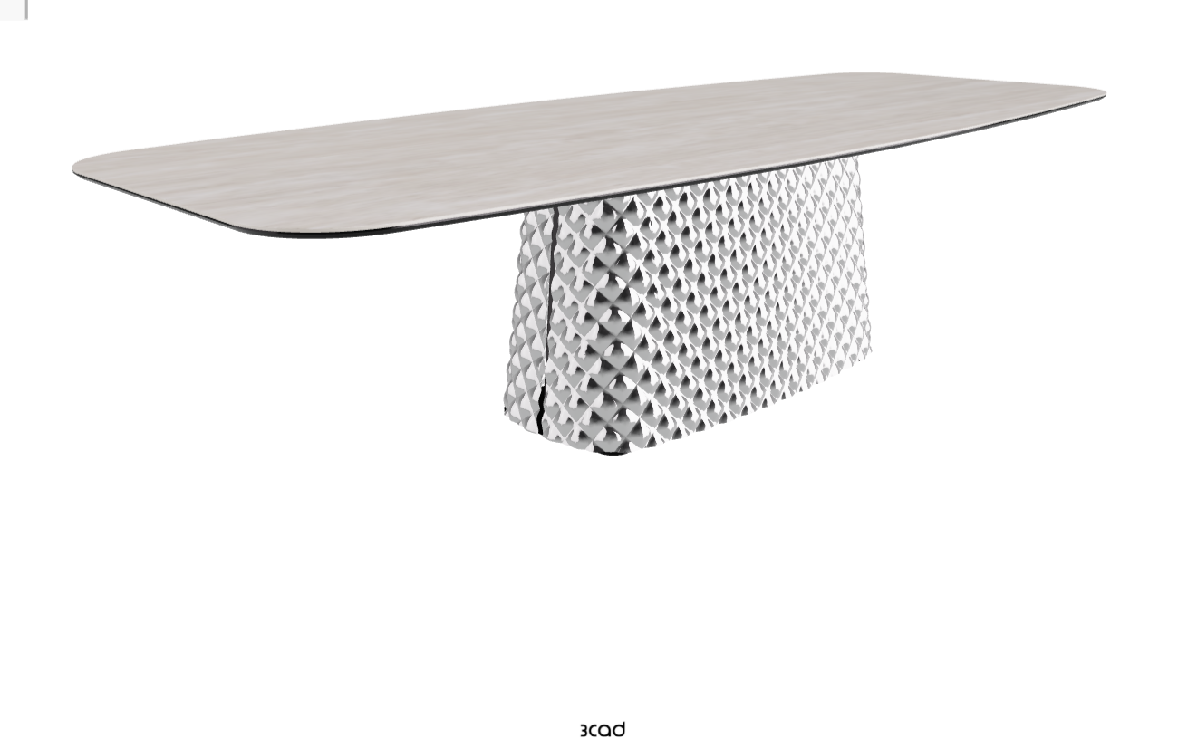 Cattelan Italia Atrium Keramik Rectangular & Barrel Shaped Dining Table