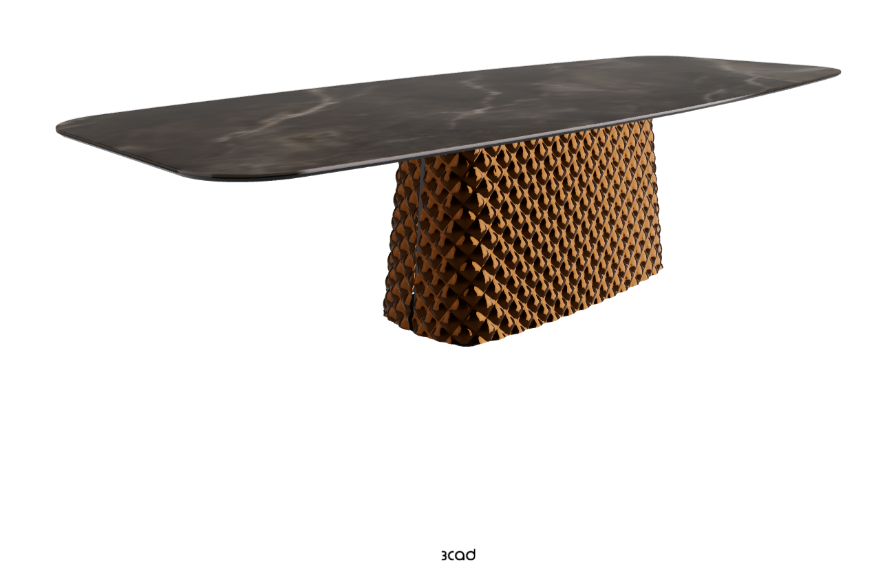 Cattelan Italia Atrium Keramik Rectangular & Barrel Shaped Dining Table