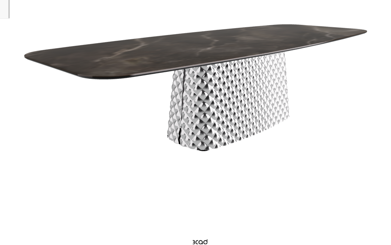 Cattelan Italia Atrium Keramik Rectangular & Barrel Shaped Dining Table