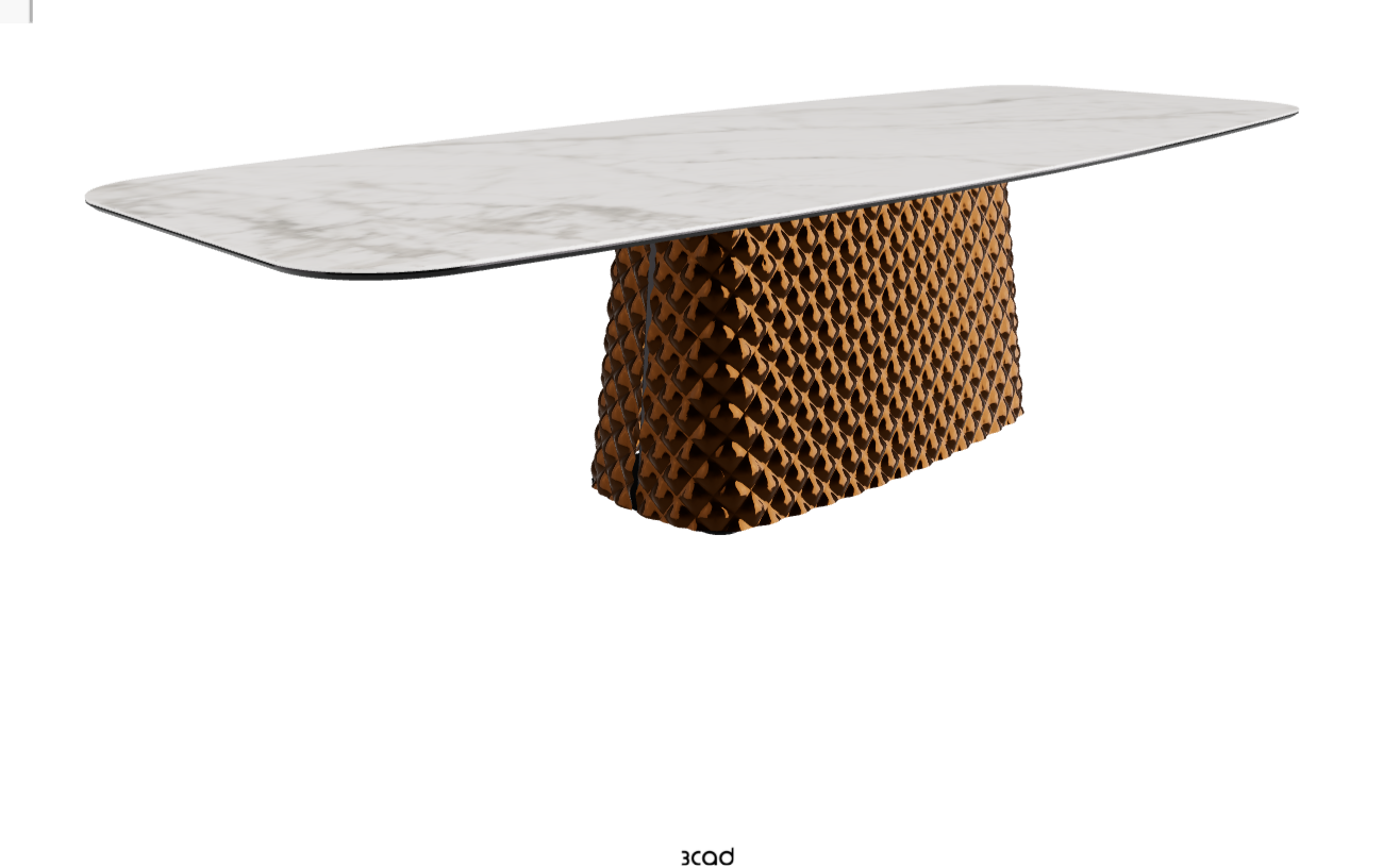 Cattelan Italia Atrium Keramik Rectangular & Barrel Shaped Dining Table