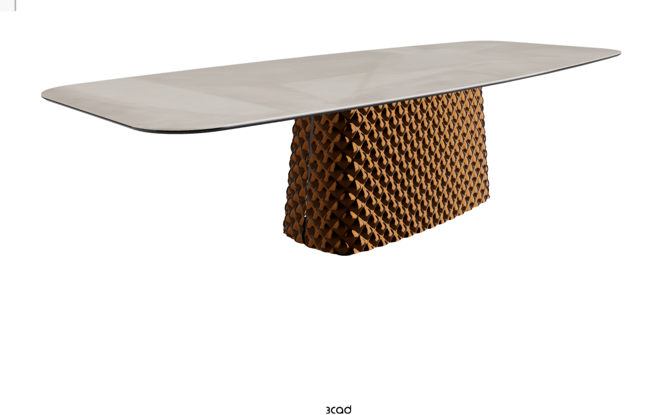 Cattelan Italia Atrium Keramik Rectangular & Barrel Shaped Dining Table