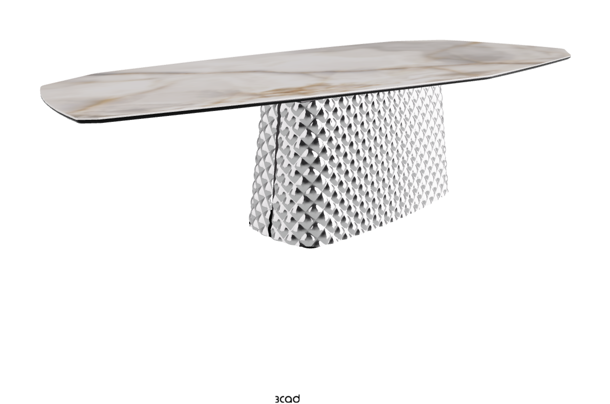 Cattelan Italia Atrium Keramik Polygon & Biscuit Shaped Dining Table