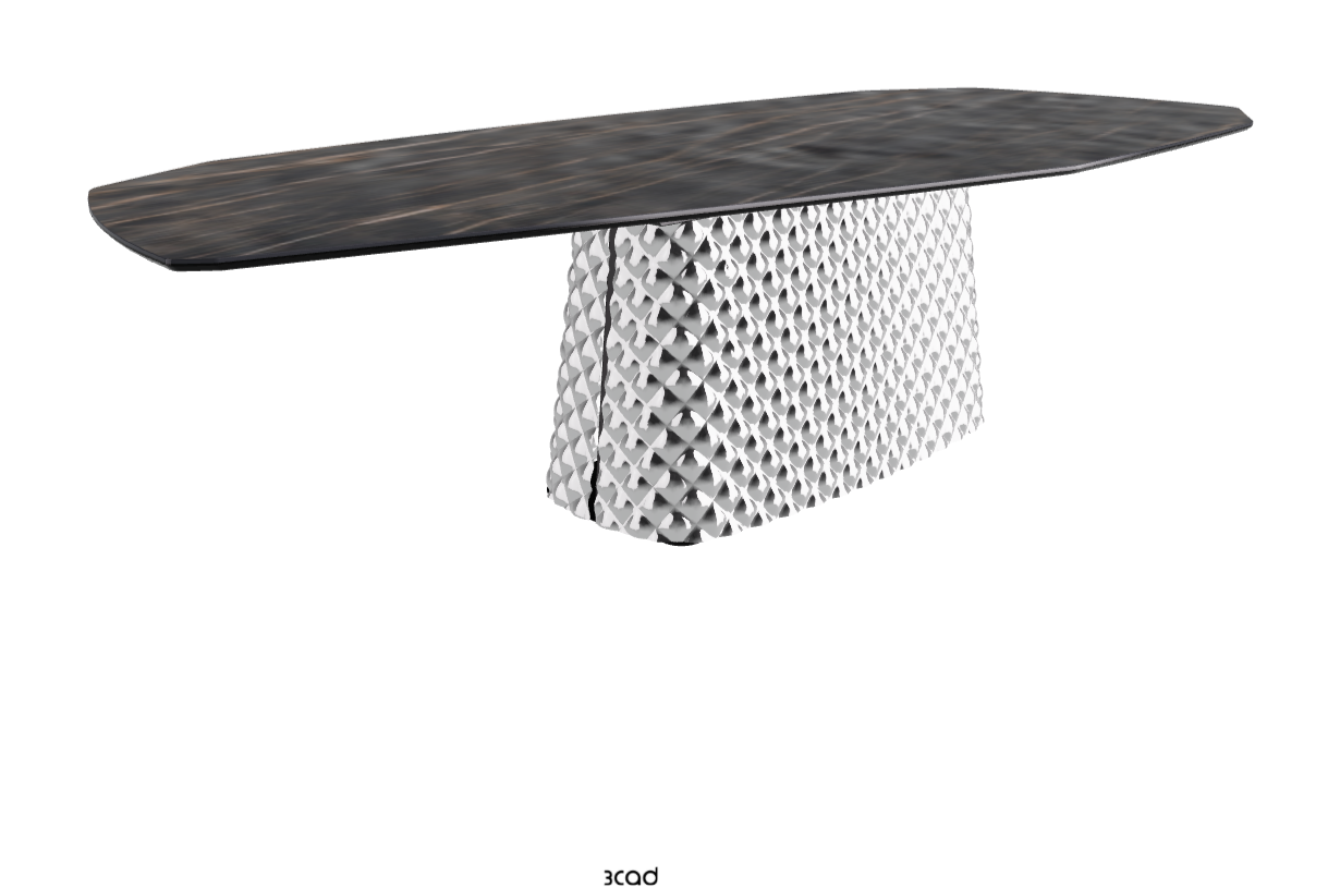 Cattelan Italia Atrium Keramik Polygon & Biscuit Shaped Dining Table