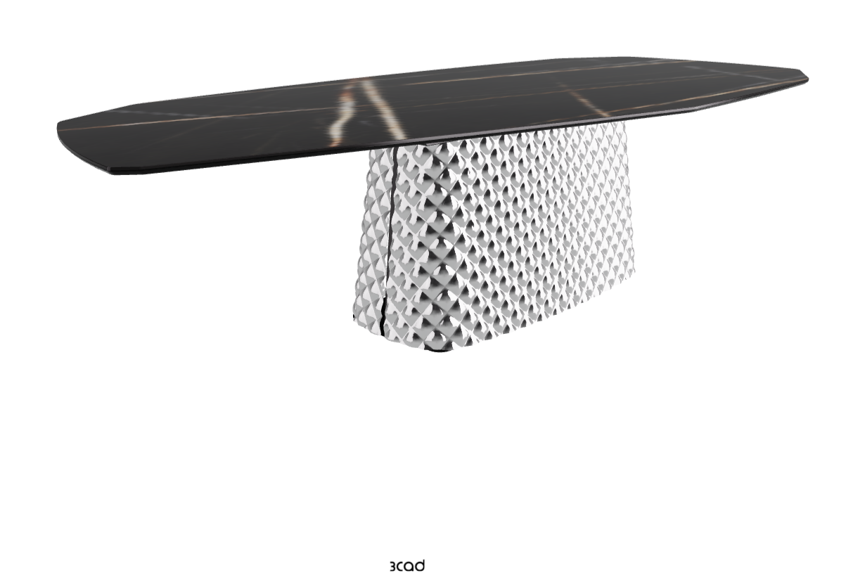 Cattelan Italia Atrium Keramik Polygon & Biscuit Shaped Dining Table