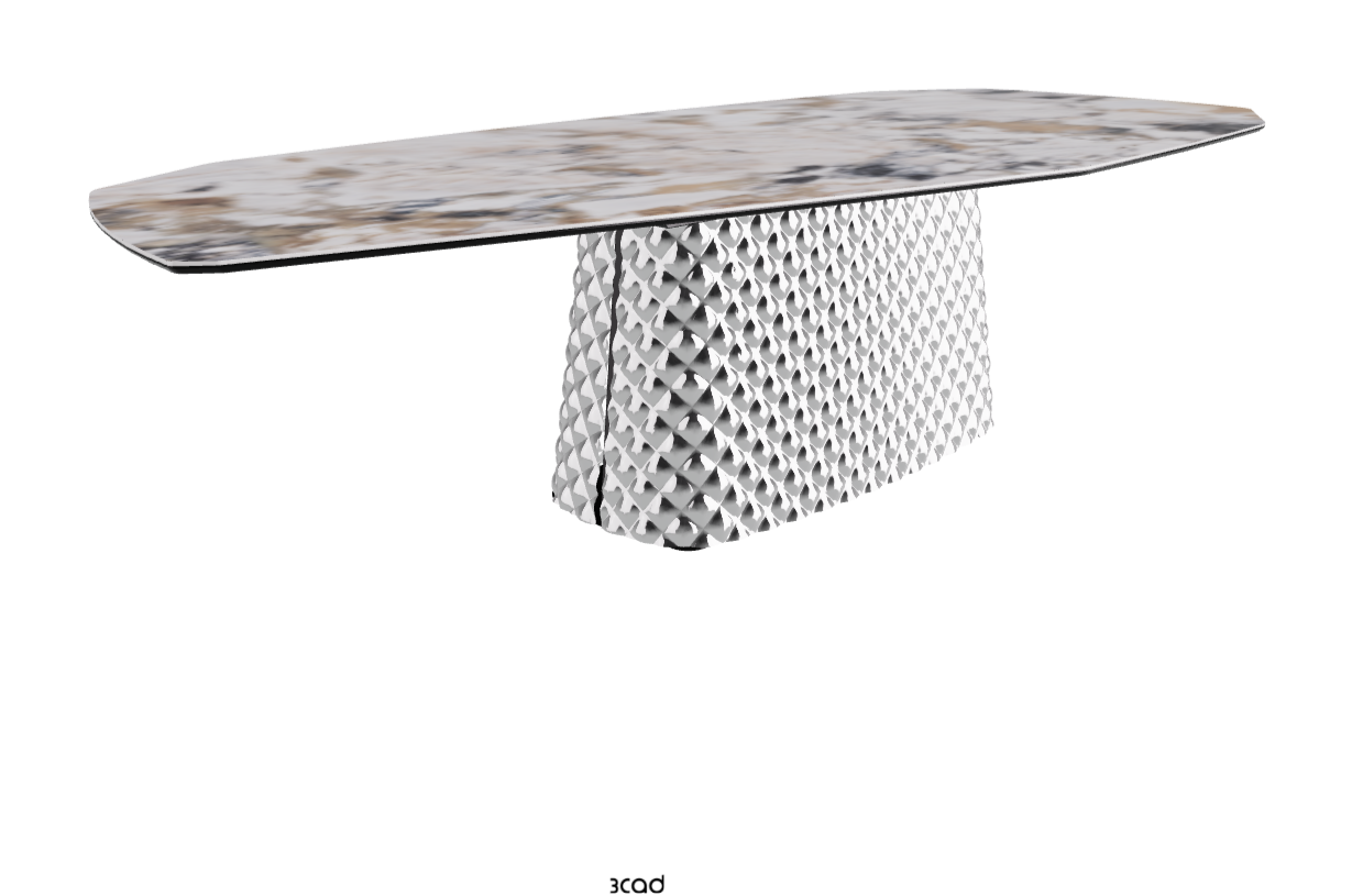 Cattelan Italia Atrium Keramik Polygon & Biscuit Shaped Dining Table