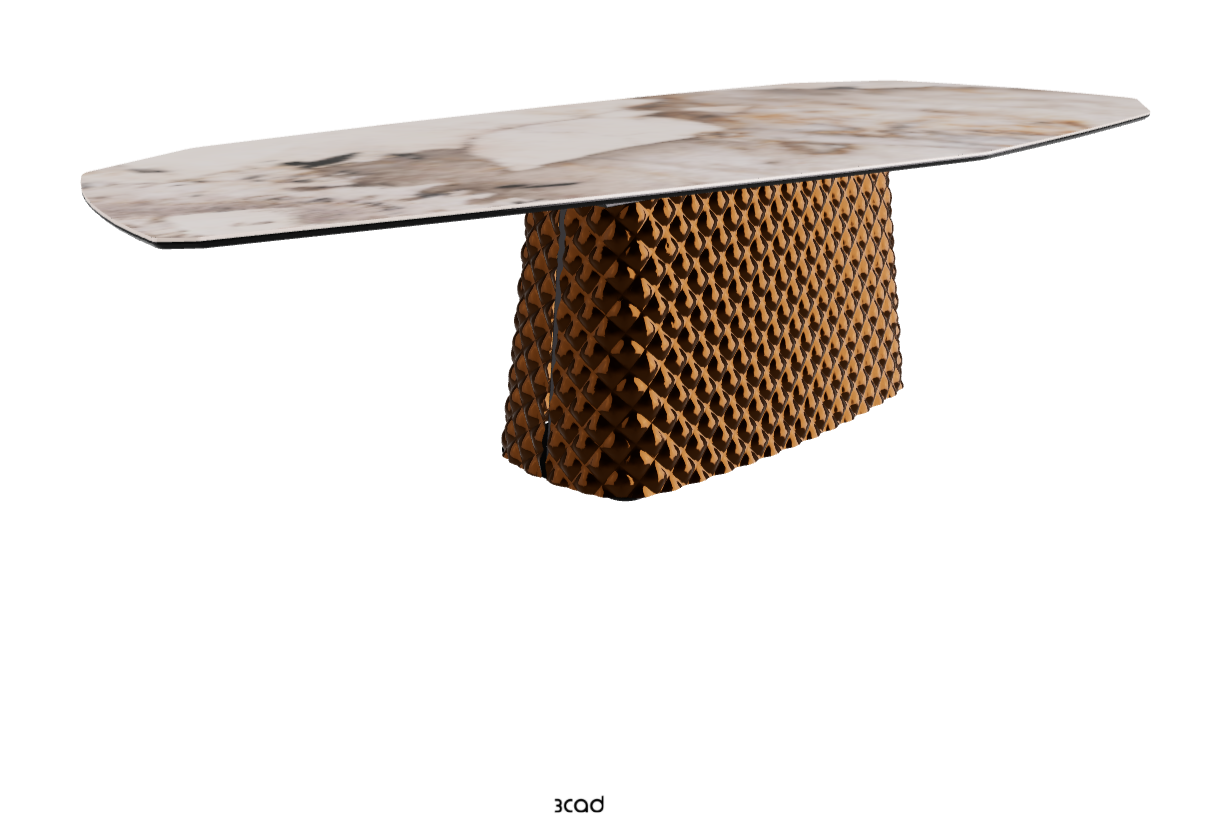 Cattelan Italia Atrium Keramik Polygon & Biscuit Shaped Dining Table