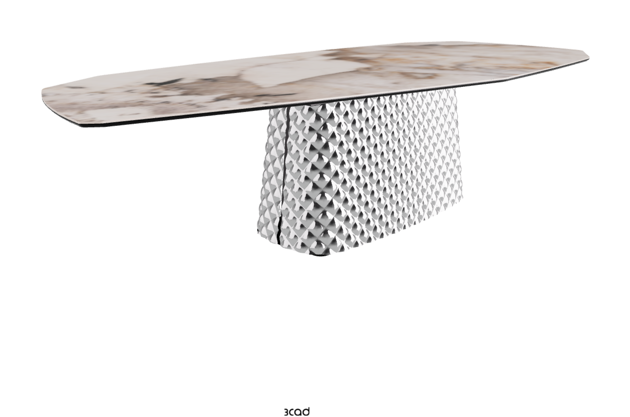 Cattelan Italia Atrium Keramik Polygon & Biscuit Shaped Dining Table