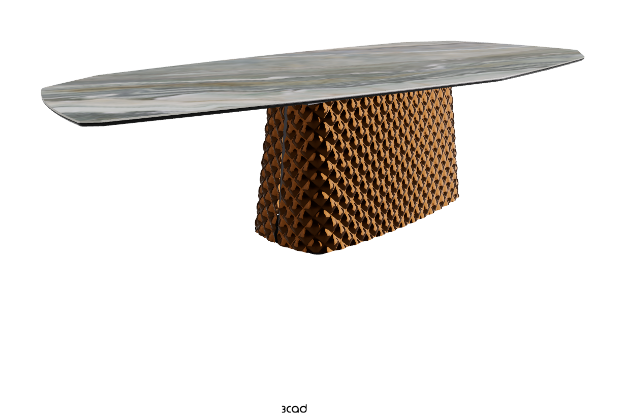 Cattelan Italia Atrium Keramik Polygon & Biscuit Shaped Dining Table