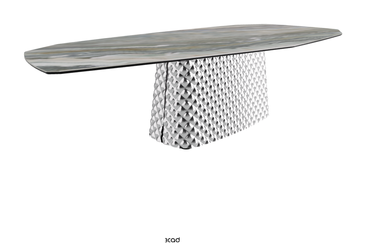 Cattelan Italia Atrium Keramik Polygon & Biscuit Shaped Dining Table
